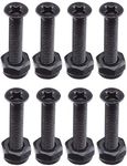 Longboard Skateboards Cruiser Hardware Screws 1" 1.25" 1.5" 1.75" 2" Black Color (2")