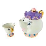 Marlpoly Mrs. Pot* Teapot, Ideal Charming Gift for Girls and for Home Decor Cute Cartoon Shaped Teapot and Mug in The Shape of Mrs. Pot* and Her Son Ch*.