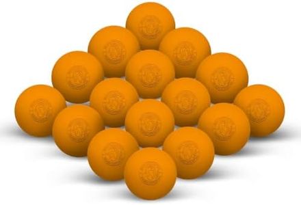 Signature Lacrosse Ball Set - Packs of 2, 4, 8, 12, and 100 - No Chemical Smell Massage Balls, Myofascial Release Tools, Back Roller, Muscle Knot Remover