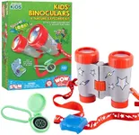 Wow in The World Kids’ Binoculars & Nature Explorer KIT | Look Far, Nature Scavenger Hunt, Specimen Box, Companion Audio Content, Bonus Reusable Science Tool, STEM Toy for Kids 4+ by Thames & Kosmos