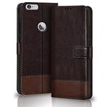 TheGiftKart iPhone 6 / 6s Flip Back Cover Case | Dual-Color Leather Finish | Inbuilt Stand & Pockets | Wallet Style Flip Back Case Cover for iPhone 6 / 6s (Coffee & Brown)