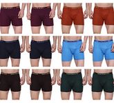 IWEAR TRENDZ Dharani Mens Rib Pocket Trunks Cotton Underwear (Pack of 12) (Colours May Vary) (6XL) Assorted