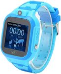 4G Kids Smart Watch, Touch Screen Smart Watch Phone, IP67 Waterproof, Video Voice Call, One Touch OS Design, HD Camera, for Students, Boys and Girls, Smart Watch Phone (Blue)