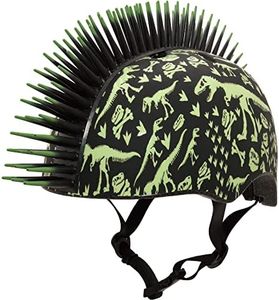 C-Preme Unisex Youth Raskullz T-rex Bonez Mohawk Tdlr Blk 3+ 48-52cm 2021 Helmet, T-REX BONEZ MOHAWK, UNISIZE UK