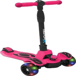 HOVER-1 Kids Gear by Vivid LED Wheels to Turn Axle Folding Kick Scooter for Kids