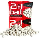 Fjuka 2in1 FatBoys - 10mm Hook Bait. The soft feed pellet & attractant (white)