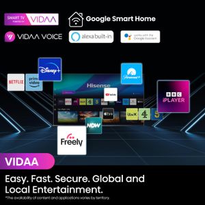 Hisense 65" 4K Smart TV – UHD LED Display, Voice Control