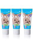 brush-baby Applemint Toothpaste for Babies & Toddlers | Stage 2-First Teeth | 0-36 months (Pack of 3 x 50ml Tubes)