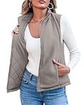 Women's Quilted Vest Outwear Revers