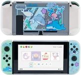 GeekShare Protective Case Slim Cover Case Compatible with Nintendo Switch Only - Shock-Absorption and Anti-Scratch Cover Skin for Switch - Shark Party (for Switch 2017)