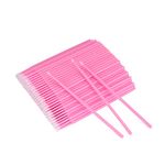 GCQQ Beauty 200PCS Micro Applicator, Disposable Micro Cotton Swabs for Eyelash Extensions Makeup Clean, 2.0mm(Pink)