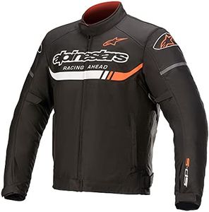 Alpinestars T-SP S Ignition Chaqueta textil impermeable para motocicleta negro/blanco/rojo 3XL
