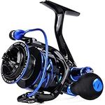 Sougayilang Spinning Reels,Ultra-Light Smooth Fishing Reel, 6.2: 1 High Speed ​​Gear Ratio, 12 + 1 BB,Freshwater and Saltwater Spinning Fishing Reels-B20