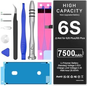 [7500mAh] Batterie pour iPhone 6S (Nouvelle Version 2024), Batterie de Remplacement à Ultra Haute capacité BOANV à 0 Cycle avec Kits d'outils de Remplacement Professionnels