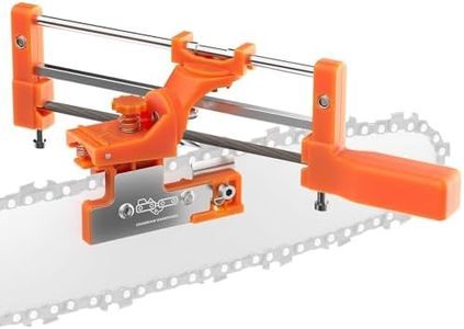 Blosail Precision Chainsaw Sharpener with 3 Files - Portable Chain Saw Grinder & Sharpening Tool Kit, Adjustable Angle & Height, Compatible with Stihl, Husqvarna, Oregon Chains