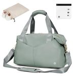 Ceneda for Ryanair Airlines 40x20x25 Cabin Bag Travel Duffel Bag Underseat Carry-on Luggage with TSA Approved Quart Size Bag & Shoes Bag, Weekender Overnight Bag for Women Men (Celadon)