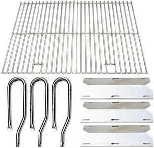 Direct store Parts Kit DG131 Replacement for Jenn Air Gas Grill 720-0336 (Stainless Steel Burner + Stainless Steel Heat Plate + Solid Stainless Steel Cooking Grid)