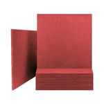 KS AUDIOSOUL® Polyester Acoustic panel, Square Tile Padding High Density Polyester Fiber Acoustic Treatment for Studio Home and Office1x1 Ft, 0.4 inches (PACK OF 12, RED)