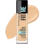 Maybelline New York Liquid Foundation Medium Coverage, Matte Finish, With Spf, Absorbs Oil, Fit Me Matte + Poreless For Oily Skin, 128 Warm Nude, 30 Ml, Pack Of 1