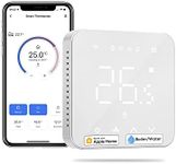 Meross Smart Thermostat for Combi Boilers and Underfloor Water Heating, Glass Touch Panel, Schedule and Multi-Room Function, Hubless, Compatible with Apple HomeKit, Amazon Alexa, Google Assistant