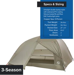 Big Agnes Copper Spur HV UL 4-Person Tent – Lightweight Backpacking