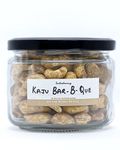 Kaju BBQ | Dry Oven Roasted Cashew Nut Flavored with smoky taste and barbecue/barbeque flavours | 100% Organic | All Natural | Vegan Friendly | 0% Preservatives | NO Butter/Oil Roasted | Barbecue Cashews (Kaju Bar-B-Que, Pack of 4)