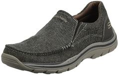 Skechers Men's Expected - Avillo Relaxed Fit slip on Loafer, Dark Brown, 10 M US