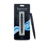 Paperkraft Chopin- Blue Ball Pen(Pack of 1)|Elegant & Classic Matte Black Finish|Premium Gifting Products|All Metal body|Ideal for Professionals|Official meeting essentials (04030048)