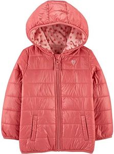 Simple Joys by Carter's Girls' Baby Puffer Jacket, Pink, 12 Months, Label: 12 Months