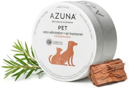 Azuna Pet Odor Eliminator for Strong Odor Gel | Plant Powered Australian Tea Tree Oil | Dog and Cat Room Deodorizer | Child and Pet Safe Air Fresheners for home | Cedarwood Scent | 8oz Pod