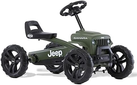 BERG Pedal Kart Buzzy Jeep Sahara | Pedal Go Kart, Kids Ride On Toys | Pedal Cars for Kids 2-5 | Outdoor Toys Go Cart for Boys & Girls | Safe 4-Wheel Stability, EVA Tires