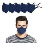 ADVIND HEALTHCARE Military Grade N99 Washable Mask Without Valve - Blue (With Adjustable Ear Loop and Head Loop) (Kids, 5)