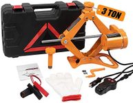 BEETRO 3 Ton Electric Car Jack, 12V Car Jack Electric Floor Jack for Tire Change,Electric Scissor Lift Jack Car Repair Tool for Sedans and SUV