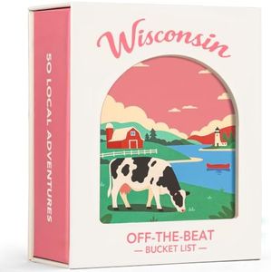 Wisconsin Adventure Bucket List Cards, 50 Scratch-Off Cards by State