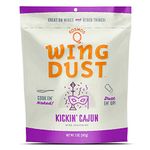 Kosmos Q Kickin’ Cajun Wing Dust - 5 Oz Bag for Wings, Popcorn & More - Dry BBQ Wings Rub with Spicy Cajun Heat (Kickin’ Cajun)