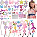 DIY Headband Making Kit for Girls, Creative Gifts for 3+ Year Old Girls, Craft Kits for Kids, Girls Hair Accessories Toy Festival Present Birthday Gift for Kids 3 4 5 6 7 8 9 10 11