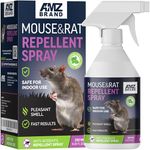 AMZ BRAND Premium Mouse Repellent Spray - Anti-Rat Peppermint Oil Spray for Indoor Use - 250ml - Natural Mint Extract with Pleasant Scent - Non Toxic - Free Fly Trap, Pack of 1