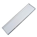 Letter Box Cover with Brush & Flap for Internal OR External Use - Silver Finish