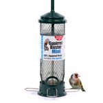 Squirrel-proof Bird Feeder for Small Birds - Jacobi Jayne Squirrel Buster Mini – Pigeon Proof Metal Bird Seed Feeds for Wild Birds – Easy Clean Hanging Bird Feeder for Garden Birds