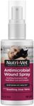 Nutri-Vet Antimicrobial Wound Spray for Cats | Formulated to Sooth Skin with Aloe and Vitamin E | Helps Promote Healing and | 4 Ounces