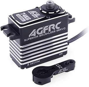 AGFRC 74KG Steering-Servo-Motor High-Torque - Metal Gear Programmable Brushless Digital RC Servo for 1/8 1/10 RC Car, Control Angle 180° (A81FHM)