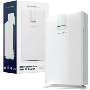 HATHASPACE Smart Air Purifiers for Home, Large Rooms - HSP002 - True HEPA Air Purifier, Cleaner & Filter for Allergies, Smoke, Pets - Eliminator of 99.9% of Dust, Pet Hair, Odors - 1500 SqFt Coverage