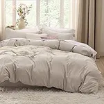 Bedsure Linen Oversized King Duvet 