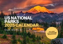 US National Parks Calendar 2025 - Large 12 Month National Parks Calendar 2025 Calendar Month to View - USA Calendar 2025 Wall Calendar UK Made by Our World