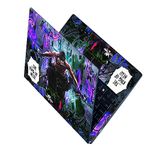 Finearts Full Body Laptop Skin Upto 15.6 inch Sticker Compatible for Dell/HP/Lenovo/Acer/Sony All Laptop Size Upto 14 to 15.6 Inch - The King of Hell Anime