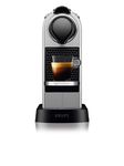 Nespresso Citiz Automatic Pod coffee machine for Americano, Decaf, Espresso by Krups in Silver