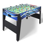 Hathaway Allure 48-in Foosball Table, & Blue, 48.5" L x 24" W x 31" H, Black
