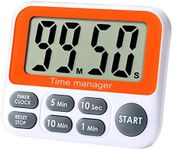 Digital Countdown Kitchen Timer - AIMILAR Count Up Down Magnetic Timer Clock with Loud Alarm Fast Setting for Cooking Baking Gym Students