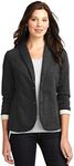 Port Authority® Ladies Fleece Blazer. L298 Dark Charcoal Heather XS