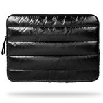 Linpr Puffy Laptop Sleeve 13/14 Inch, Black Waterproof Carrying Case Bag for Women, ipad Pro Cover 13/14 Inch, MacBook Air Sleeve 13 Inch, Compatible with Asus/Dell/Lenovo (Black, 13-14inch)